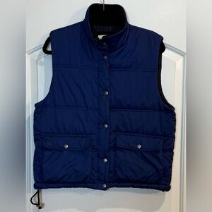 Eddie Bauer Navy Puffer Vest